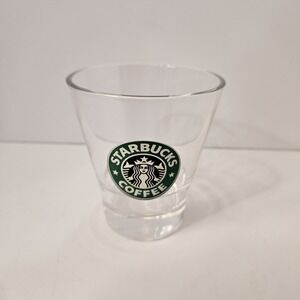 Starbucks clear glass W/Starbucks iconic Siren Logo 10.8 Oz Tapered Body Japan